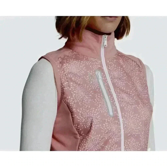 RLX Golf Ralph Lauren Women's Pink White Sleeveless Full-Zip Vest NWT $178 M - Picture 5 of 13
